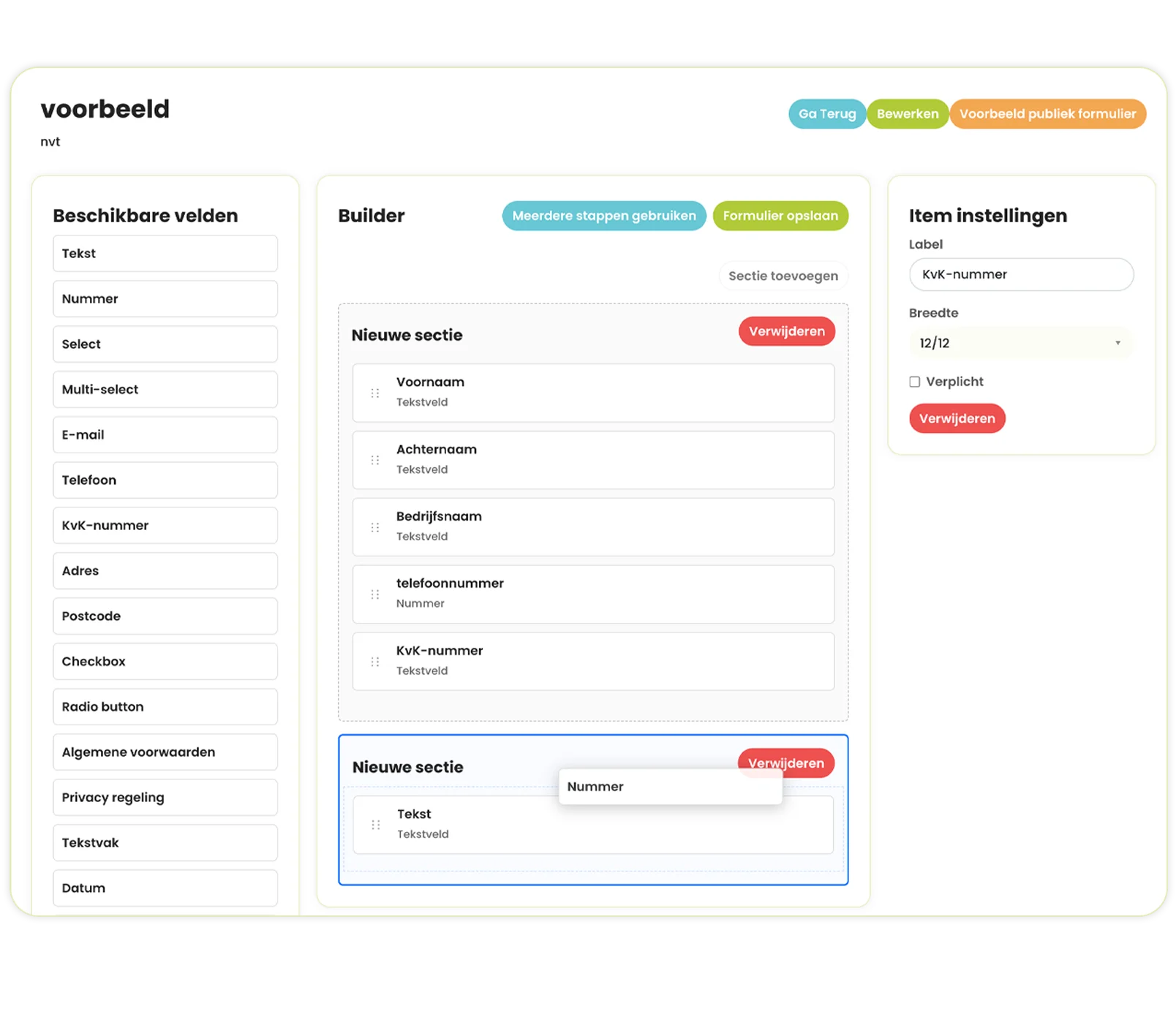 SolvCRM+ formulieren en checklists