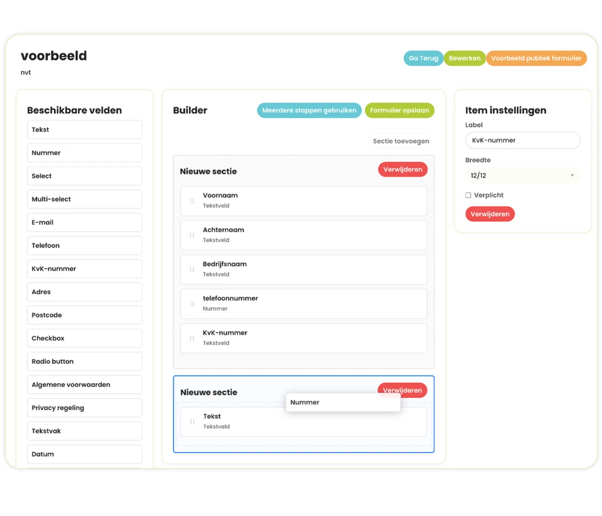 SolvCRM+ dynamische formulieren op de werkbon